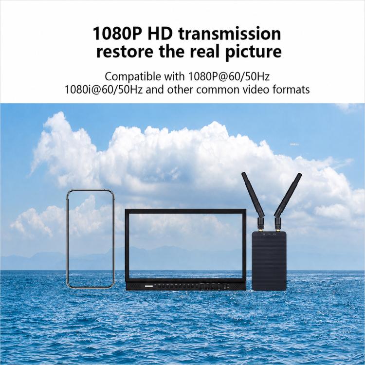 Measy T1850 Cinematic-grade Wireless HDMI Video Transmission System, US Plug, EU Plug, UK Plug, AU Plug