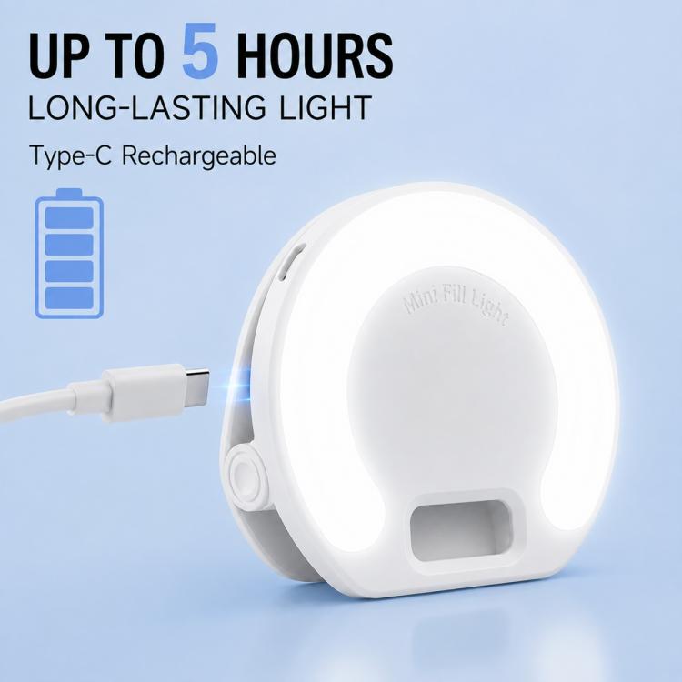 D7 Rechargeable Mini Clip?on Selfie Fill Light