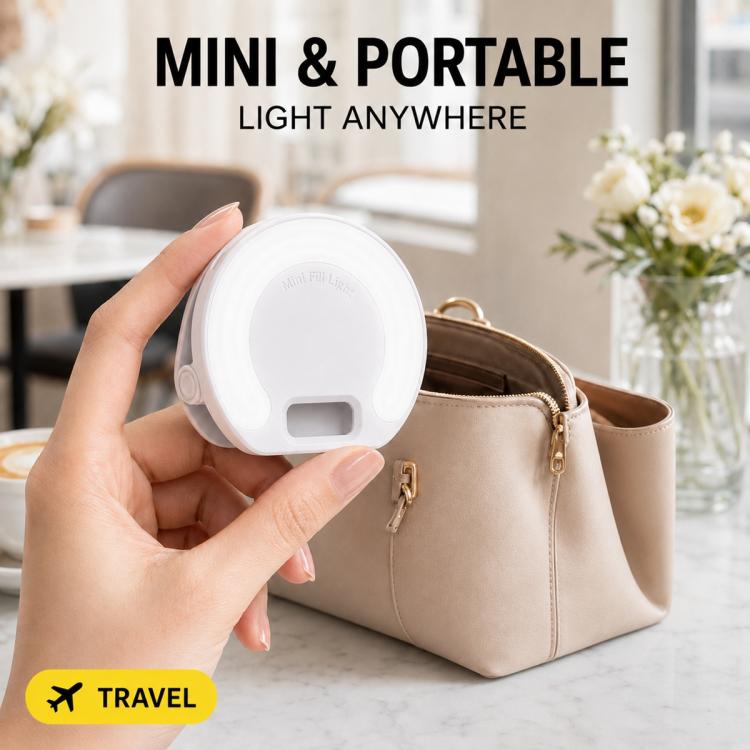 D7 Rechargeable Mini Clip?on Selfie Fill Light