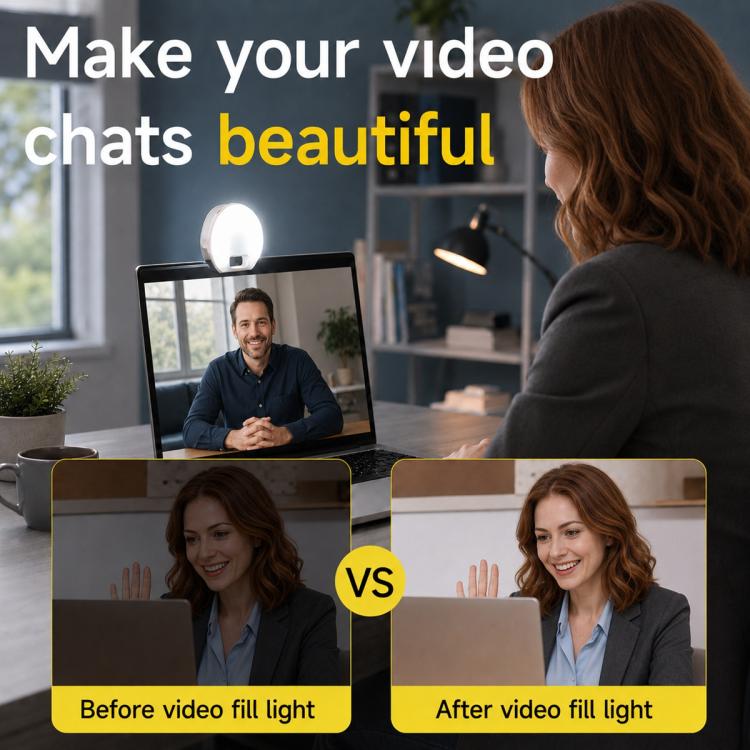D7 Rechargeable Mini Clip?on Selfie Fill Light