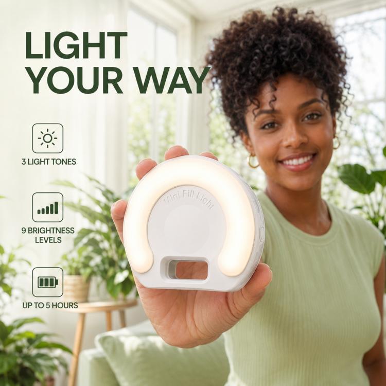 D7 Rechargeable Mini Clip?on Selfie Fill Light