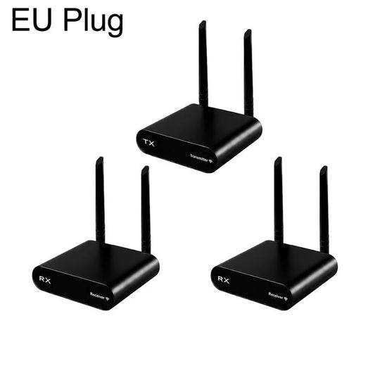 AU680 Audio Transmission Adapter Wireless Speaker Transmitter and Receiver Kit, with 2 Receivers, with 3 Receivers, with 4 Receivers, with 5 Receivers