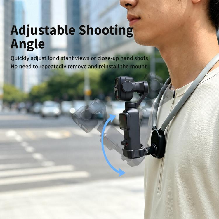 Lazy Neck Bracket POV View Mount, For DJI Osmo Pocket 4P