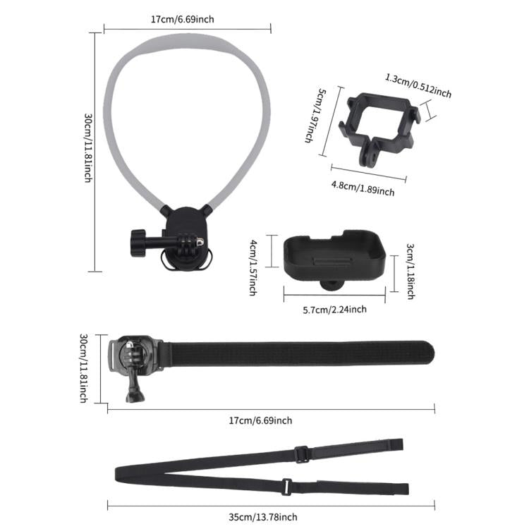 Lazy Neck Bracket POV View Mount, For DJI Osmo Pocket 4P