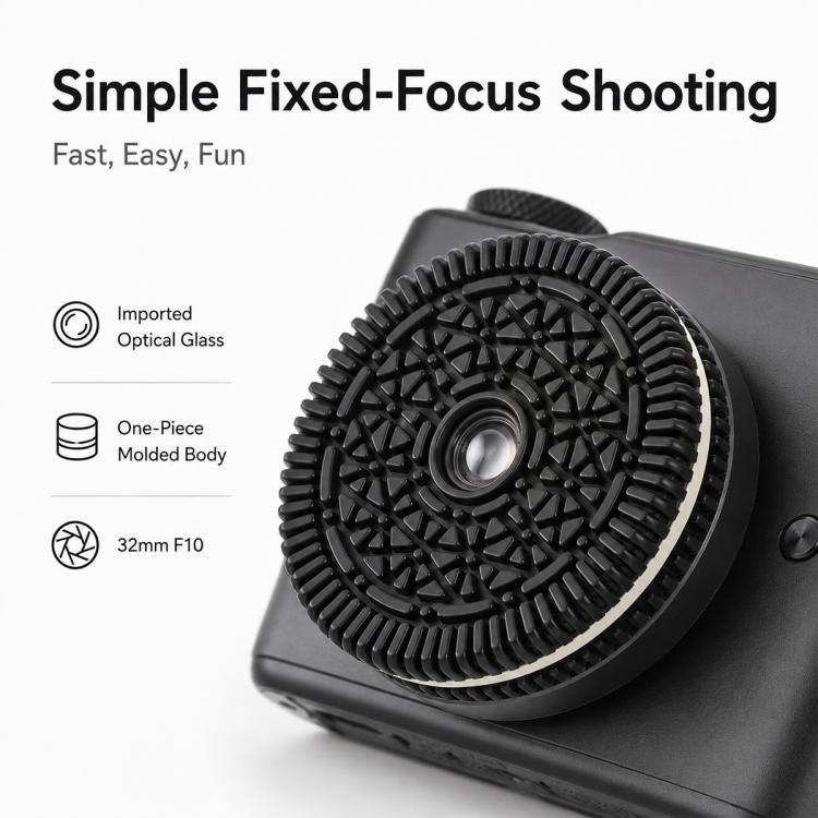 32mm F10 Fixed-Focus Pancake Lens for Canon EF-M Mount Mirrorless Cameras, For Canon EF-M-mount
