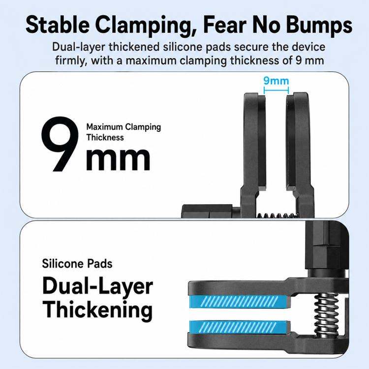 Action Camera Motorcycle Windshield Clamp Mount Clip