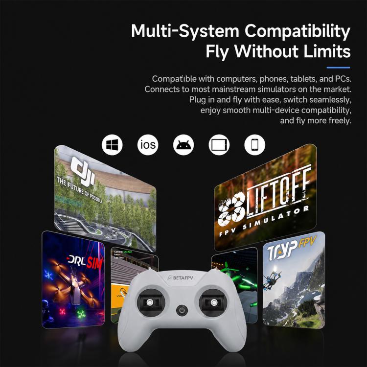 BETAFPV LiteRadio2 SIM FPV RC Flight Simulator Controller For DJI Aerofly RC8