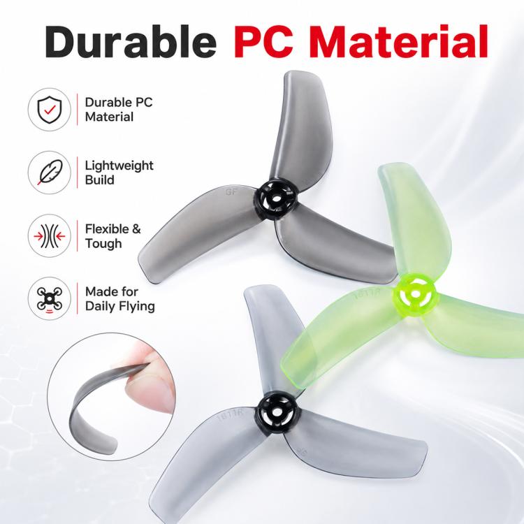 Gemfan 1811 3-Blade Propellers 1.5mm Shaft for BETAFPV Meteor75 Pro  Quadcopter