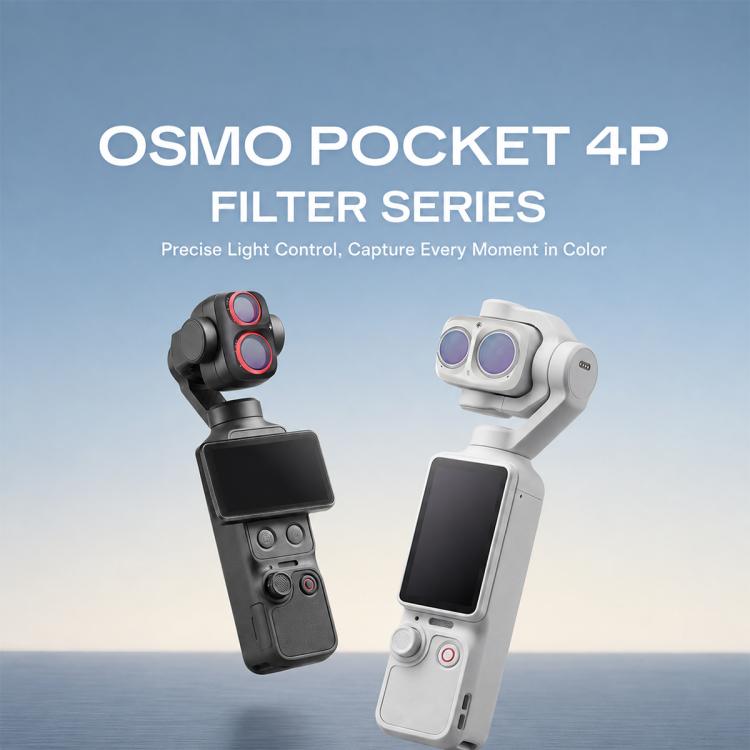 For DJI Osmo Pocket 4P PGYTECH Camera Lens Filter, CPL, VND 3-7 Stop, Black Mist 1/4