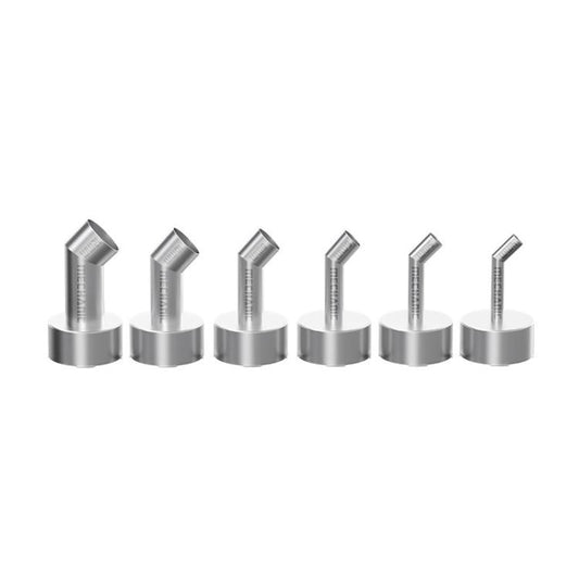 6 PCS/Pack MECHANIC 2008 Series Soldering Station Hot Air Gun Nozzles, Curved Mouth, Straight Mouth