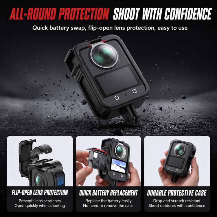 Plastic Camera Cage Protective Cover, For DJI Osmo 360 / 360 II