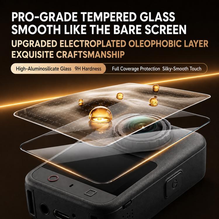 Tempered Glass Screen HD Protective Film, For DJI Osmo 360 / 360 II