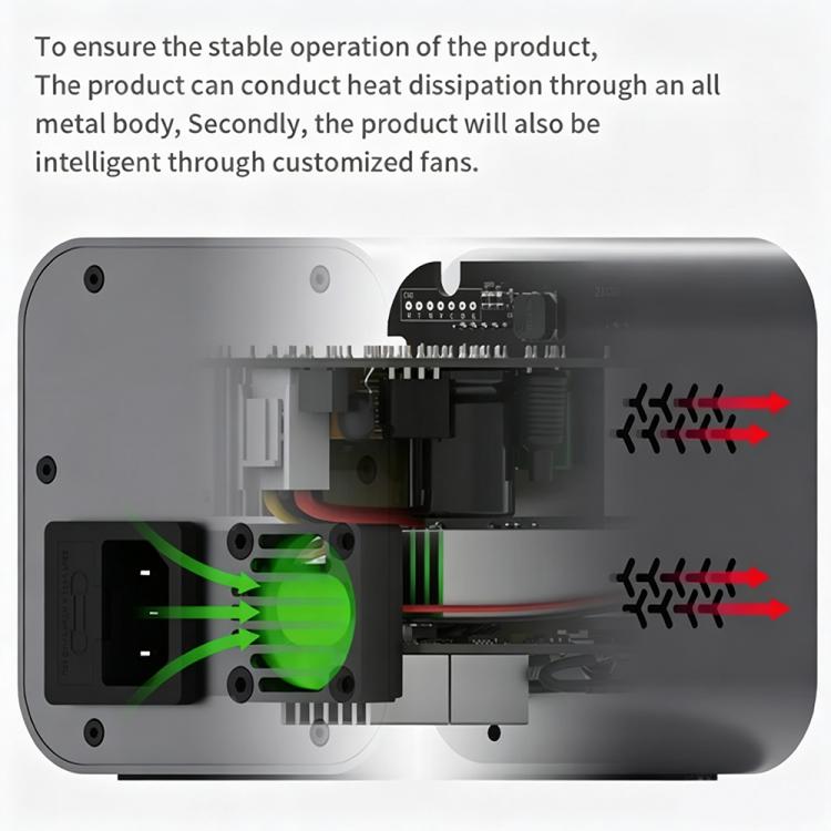MECHANIC DC-1505 15V / 5A Intelligent Digital Adjustable Switching DC Power Supply, EU Plug, US Plug