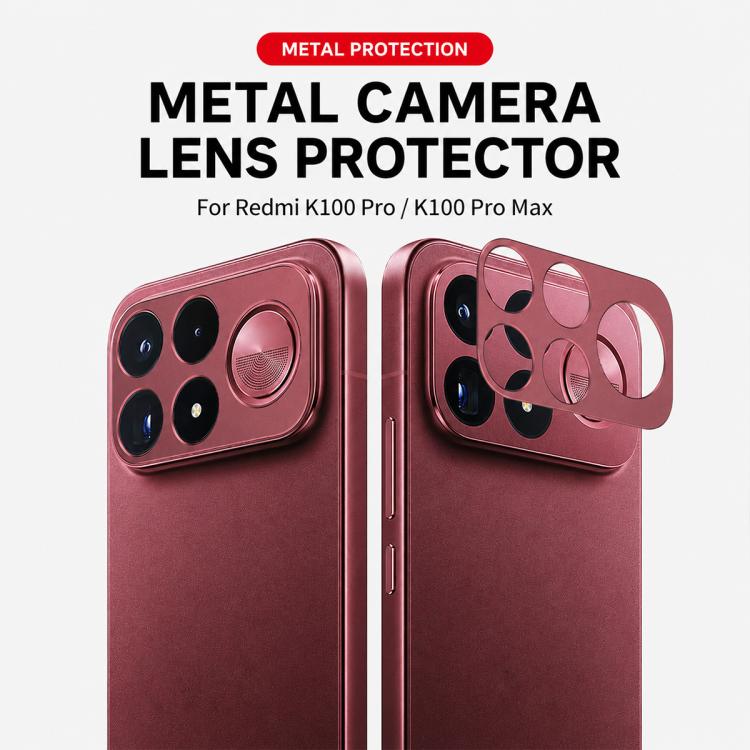 XDcase Aluminum Alloy Hollow Camera Lens Protector, For Redmi K100 Pro