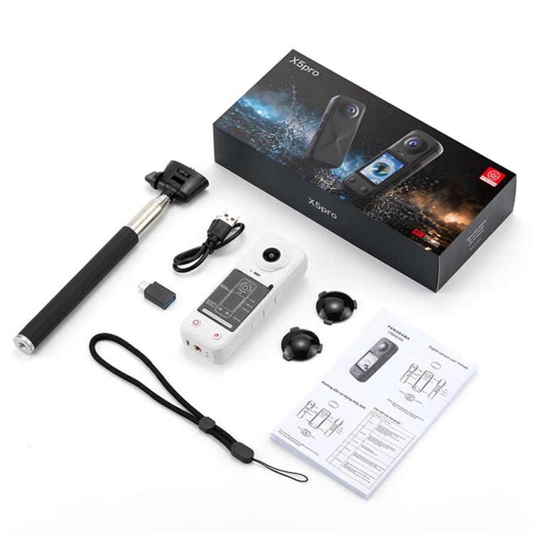 X5 Pro 2.0 inch Screen 200 Degrees Wide Angle 4K Panoramic Action Camera