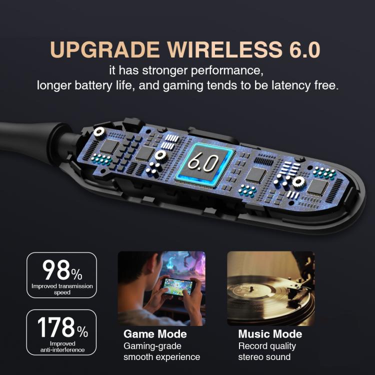 Hileo Hi75 Clip Wireless Bluetooth Hanging Neck In-ear Sports Earphone, Hi75 Clip