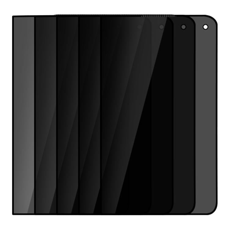 XDcase 5 PCS/Pack Silk-Printed 180 Anti-Spy Tempered Glass Screen Protector, For iPhone Fold Outer Screen, For iPhone 18 Pro, For iPhone 18 Pro Max