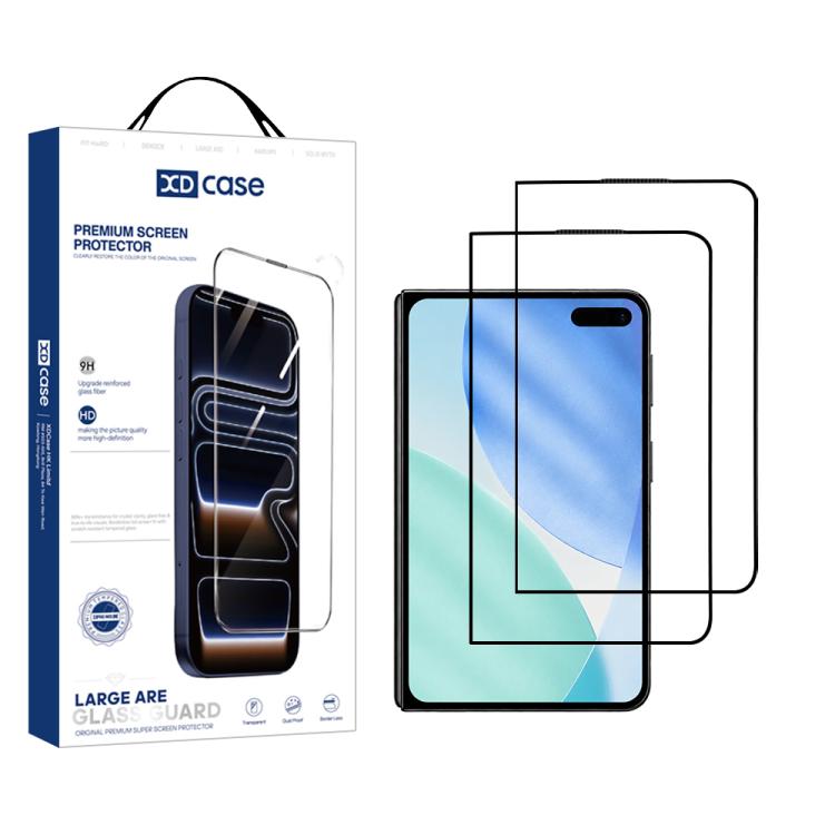XDcase 2 PCS/Pack Silk-Printed HD Tempered Glass Film, For iPhone Fold Outer Screen, For iPhone 18 Pro, For iPhone 18 Pro Max