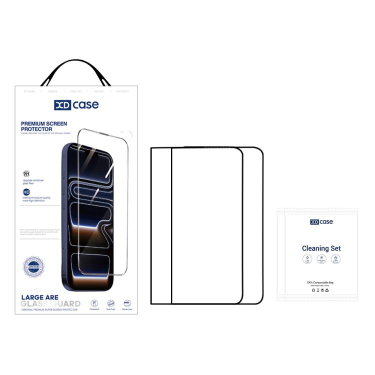 XDcase 2 PCS/Pack Silk-Printed HD Tempered Glass Film, For iPhone Fold Outer Screen, For iPhone 18 Pro, For iPhone 18 Pro Max