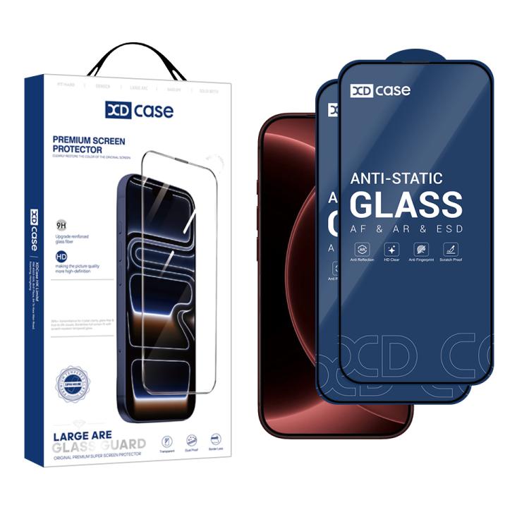XDcase 2 PCS/Pack Silk-Printed HD Tempered Glass Film, For iPhone Fold Outer Screen, For iPhone 18 Pro, For iPhone 18 Pro Max