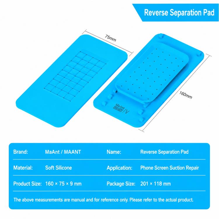 MaAnt 7-inch Screen Reverse Separation Silicone Pad