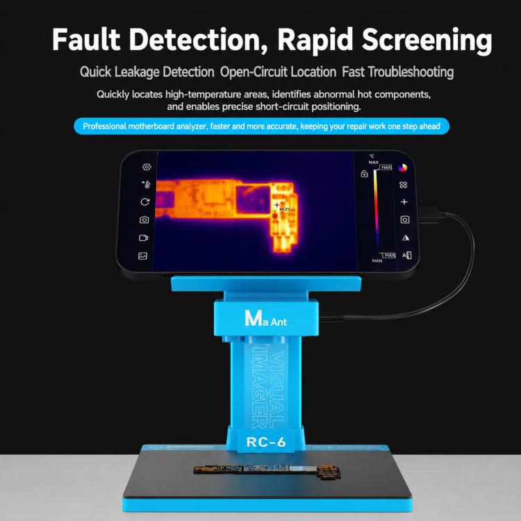 MaAnt RC-6 4K HD PCB Motherboard 3D Dual Light Infrared Thermal Imaging Diagnosis Analyser