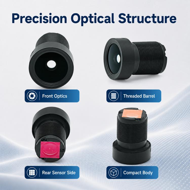 FPV Drone Camera Lens 1/2.7 inch F1.0 8MP Wide Angle Fixed Focus Lens, FPV Drone Camera Lens