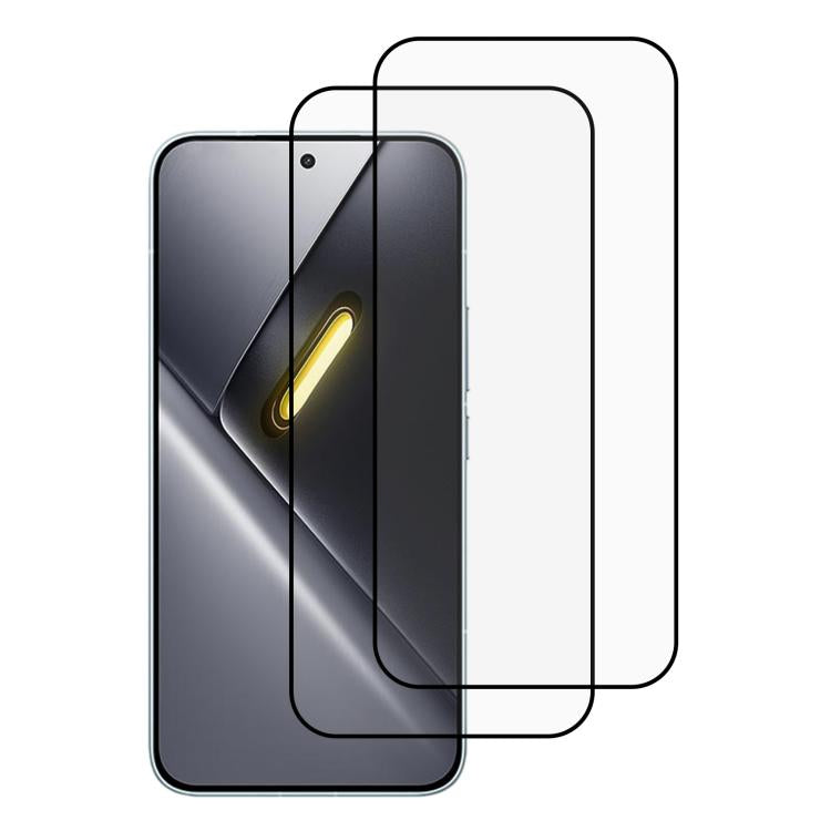 XDcase 2 PCS/Pack Silk-Printed HD Tempered Glass Film Support Fingerprint Unlock, For Xiaomi Poco X8 Pro Max, For Xiaomi Poco X8 Pro
