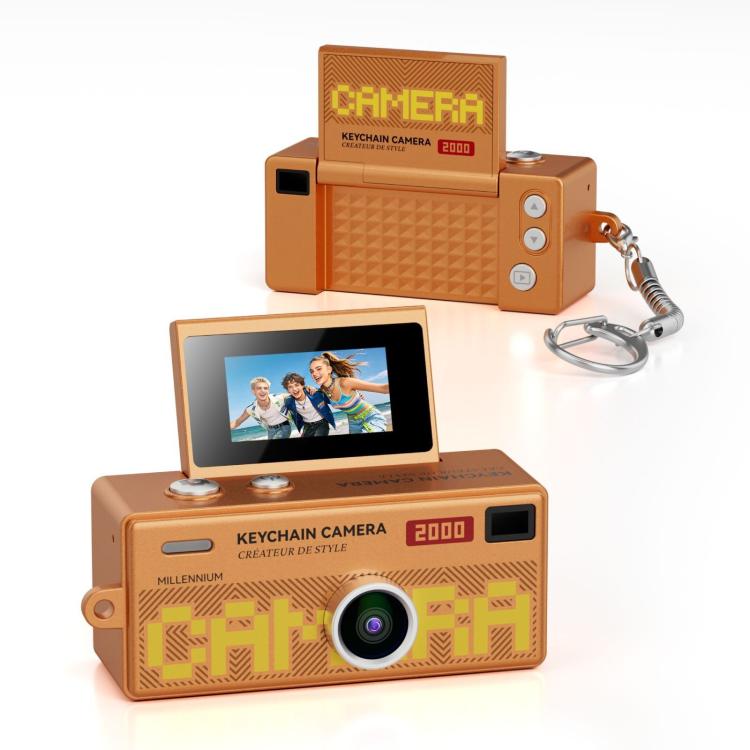 G62 Pro 0.97 inch Flip Screen 1080P HD Pixel Keychain Retro Mini Thumb Camera
