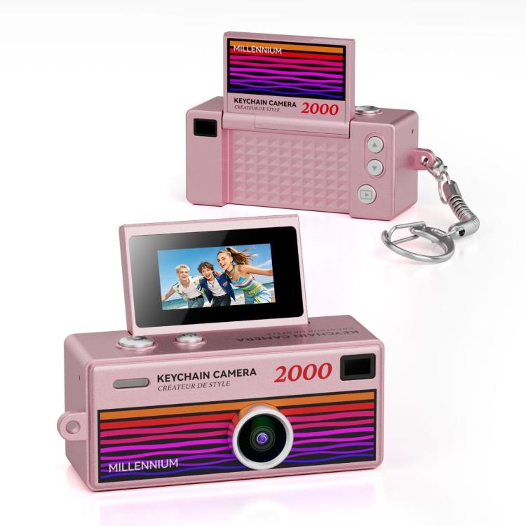 G62 Pro 0.97 inch Flip Screen 1080P HD Pixel Keychain Retro Mini Thumb Camera