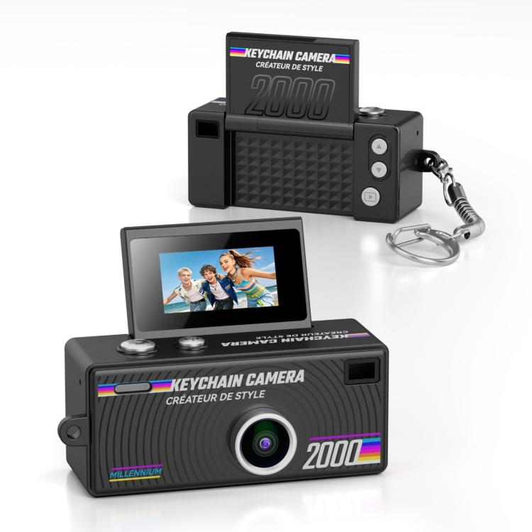 G62 Pro 0.97 inch Flip Screen 1080P HD Pixel Keychain Retro Mini Thumb Camera