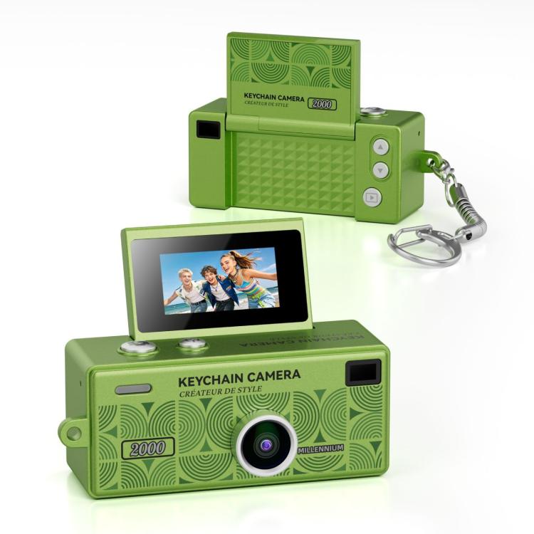 G62 Pro 0.97 inch Flip Screen 1080P HD Pixel Keychain Retro Mini Thumb Camera