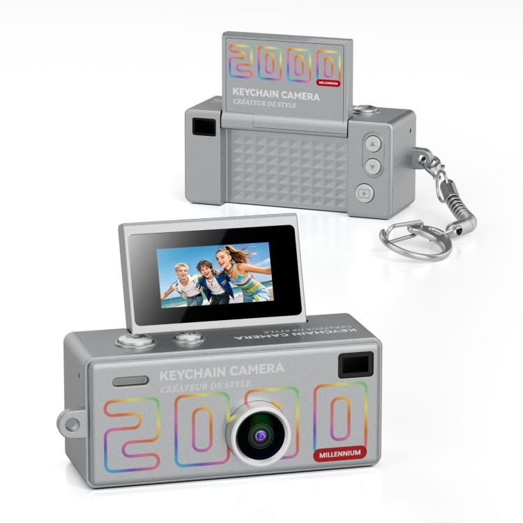 G62 Pro 0.97 inch Flip Screen 1080P HD Pixel Keychain Retro Mini Thumb Camera