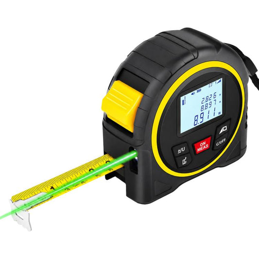 ZHENBING 4-in-1 Laser Measuring Tool 40m Laser Distance Meter & 5m Tape Measure