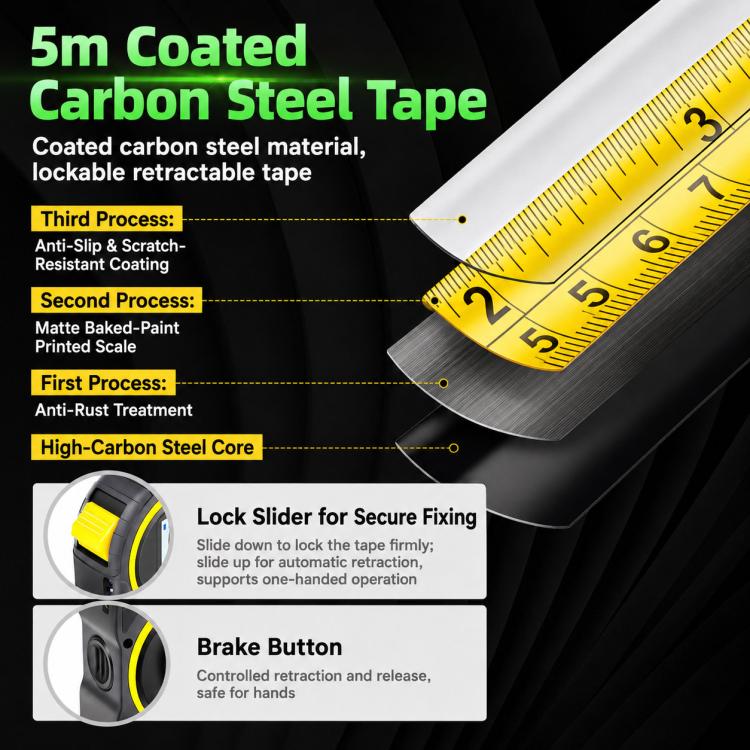 ZHENBING 4-in-1 Laser Measuring Tool 40m Laser Distance Meter & 5m Tape Measure