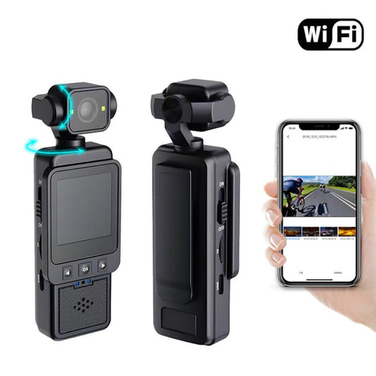 DV01 Portable Handheld Sports Pocket Camera with 180 Rotating Lens, WiFi+32G, WiFi+64G, WiFi+128G, Non-WiFi, Non-WiFi+32G, Non-WiFi+64G, Non-WiFi+128G