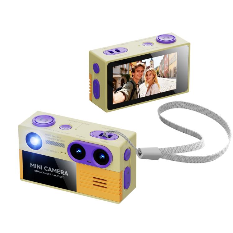 G9 4K Dual Camera 1.97 inch Rotating IPS Screen Portable Keychain Mini Camera