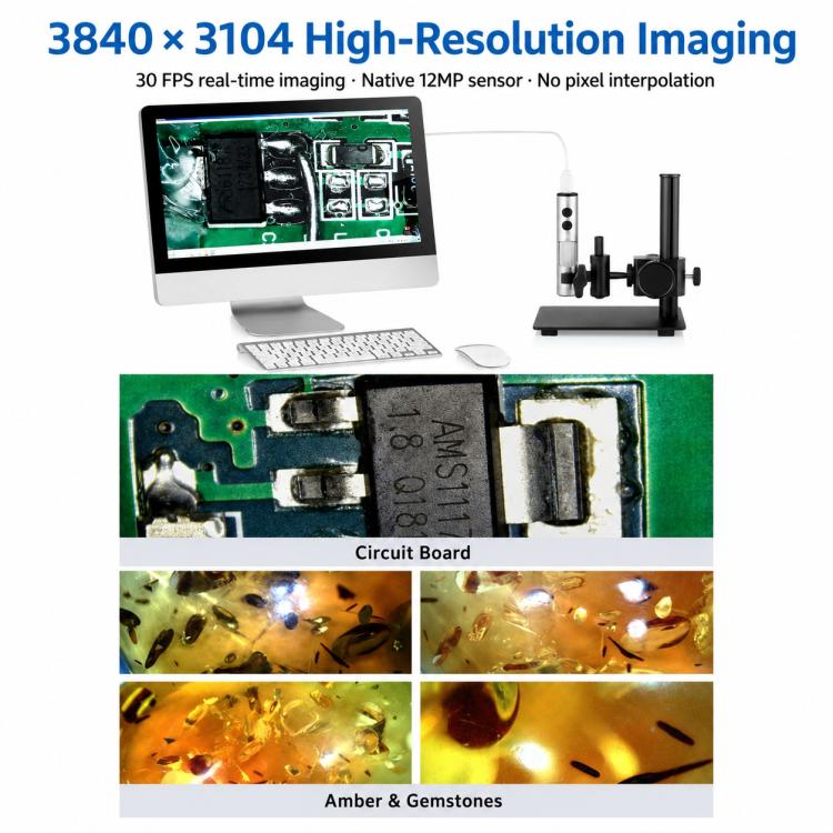 Supereyes B013 12MP Digital Microscope Magnifier