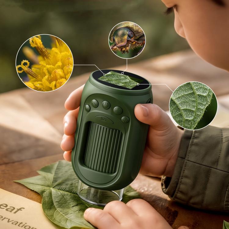 Portable 1000X Handheld Digital Kids Microscope with Screen, Only Host, Host + 16GB, Host + 32GB