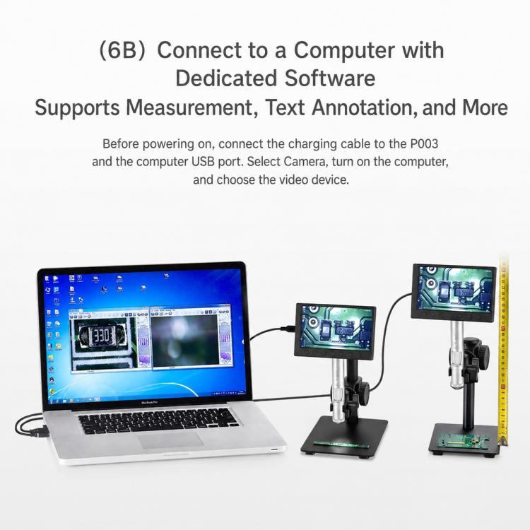 Supereyes P003 500X Digital Microscope with HD Display