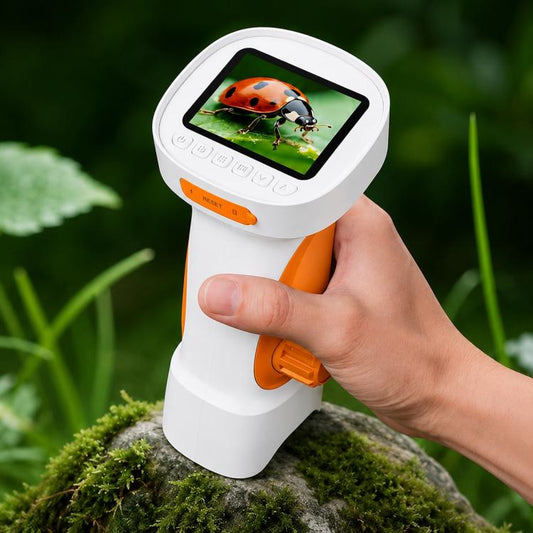Portable 1000X Kids Digital Microscope with 2.4-Inch IPS Display