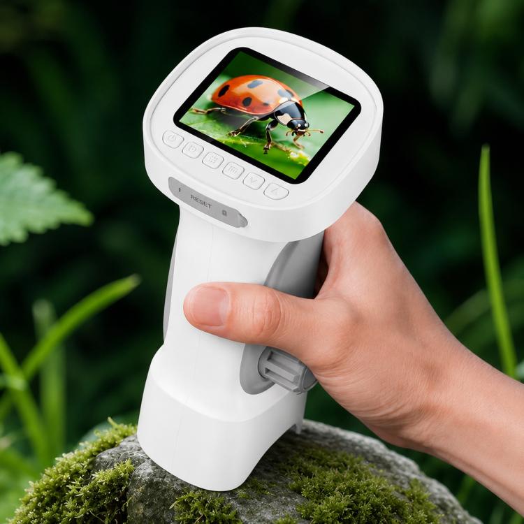 Portable 1000X Kids Digital Microscope with 2.4-Inch IPS Display