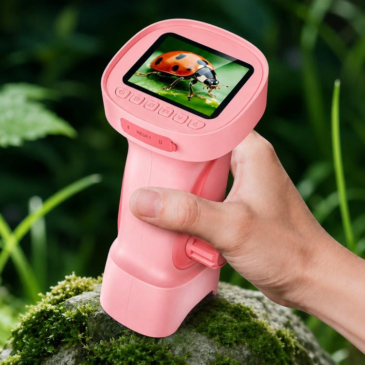 Portable 1000X Kids Digital Microscope with 2.4-Inch IPS Display