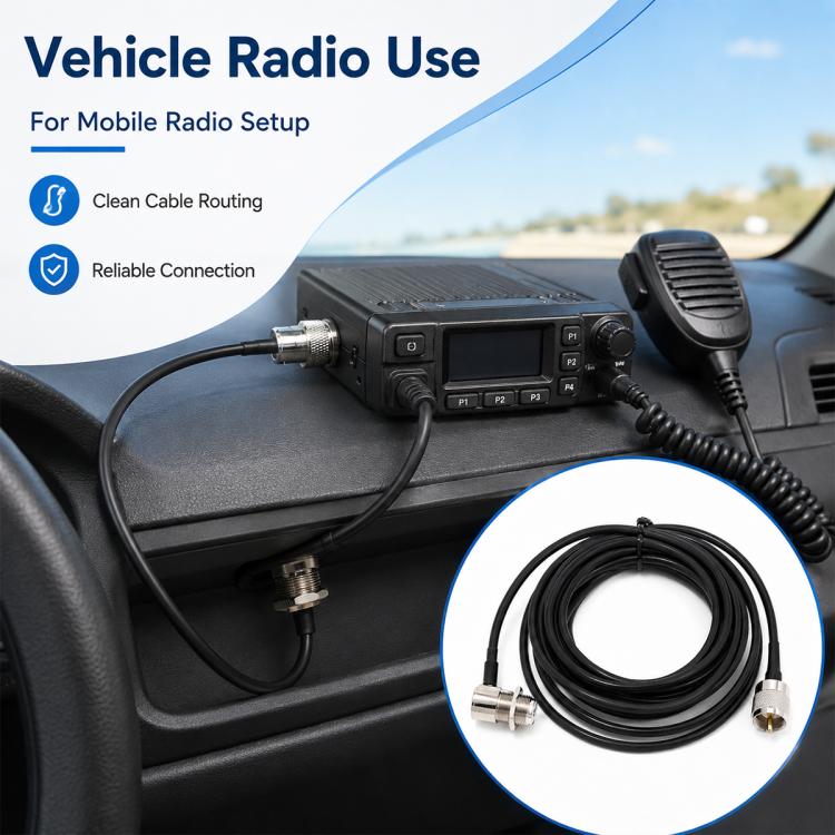 5m UHF SO239 Connectors Mobile Car Radio Antenna Extension Cable