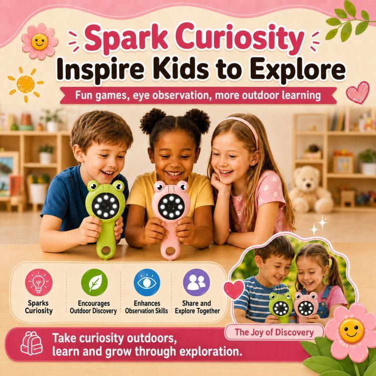 Kids Portable 3-in-1 Digital Microscope & Magnifying Glass