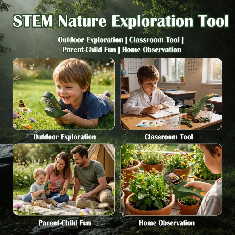Handheld Portable 2.8-Inch LCD 500X HD Digital Microscope