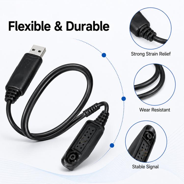 Walkie Talkie USB Programming Cable for Motorola PRO5150, For Motorola PRO5150