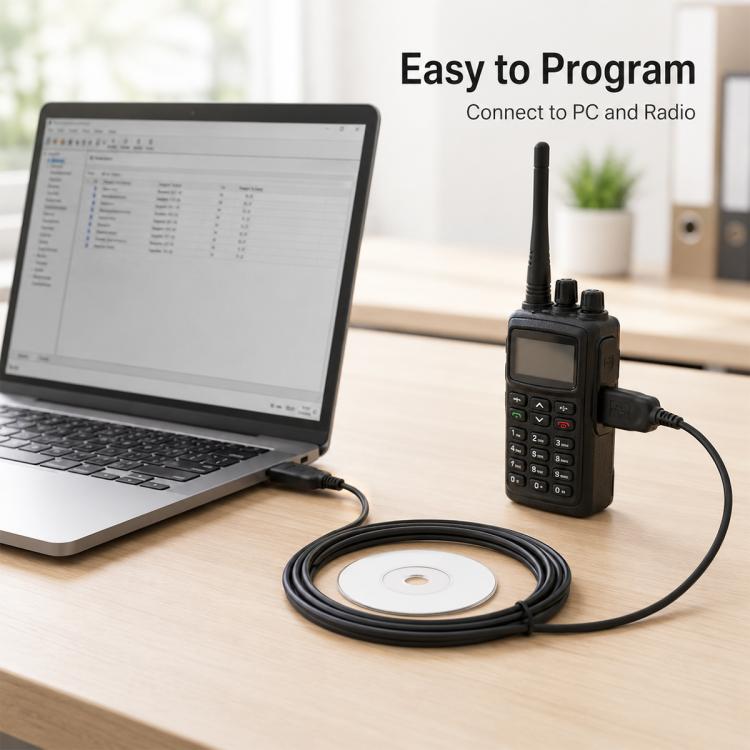 Walkie Talkie USB Programming Cable for ICOM IC-F14, For ICOM IC-F14