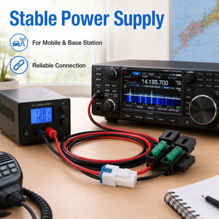 Shortwave Radio Power Cable for ICOM IC-7600