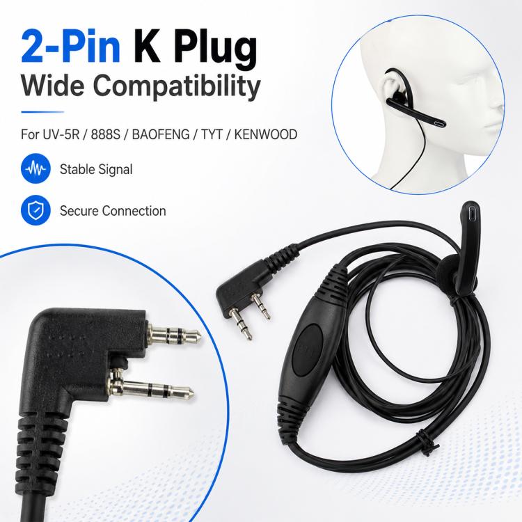 Walkie-talkie K-type Bluetooth Headset, K-type